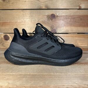 NEW Mens Adidas Pureboost 23 “Core Black” Low Top Lace Up Running Shoes IF2375